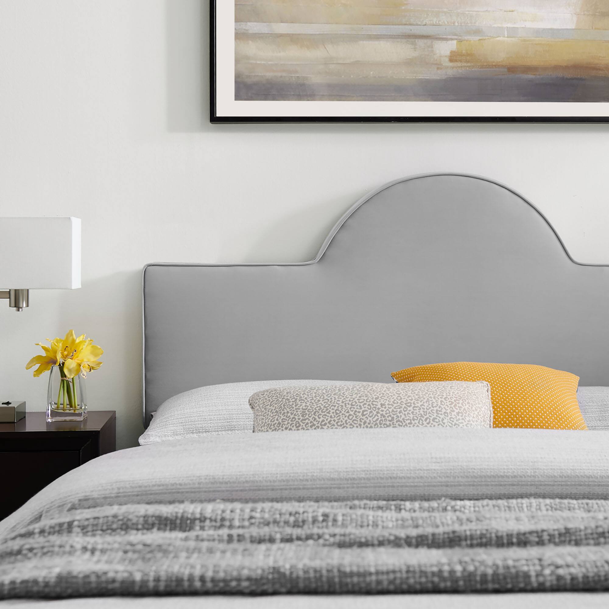 Alt View 5. Modway - Solana Arched Performance Velvet Full Platform Bed - Green.