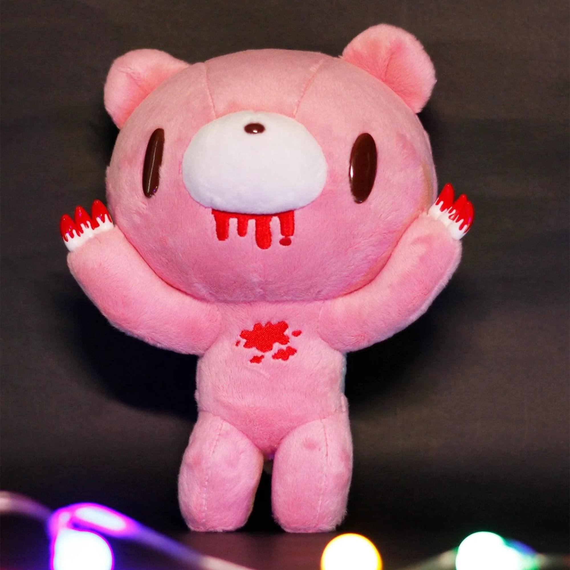 Alt View 2. Great Eastern - Gloomy Bear Arms Up 8 Inch Collector Plush - Red.