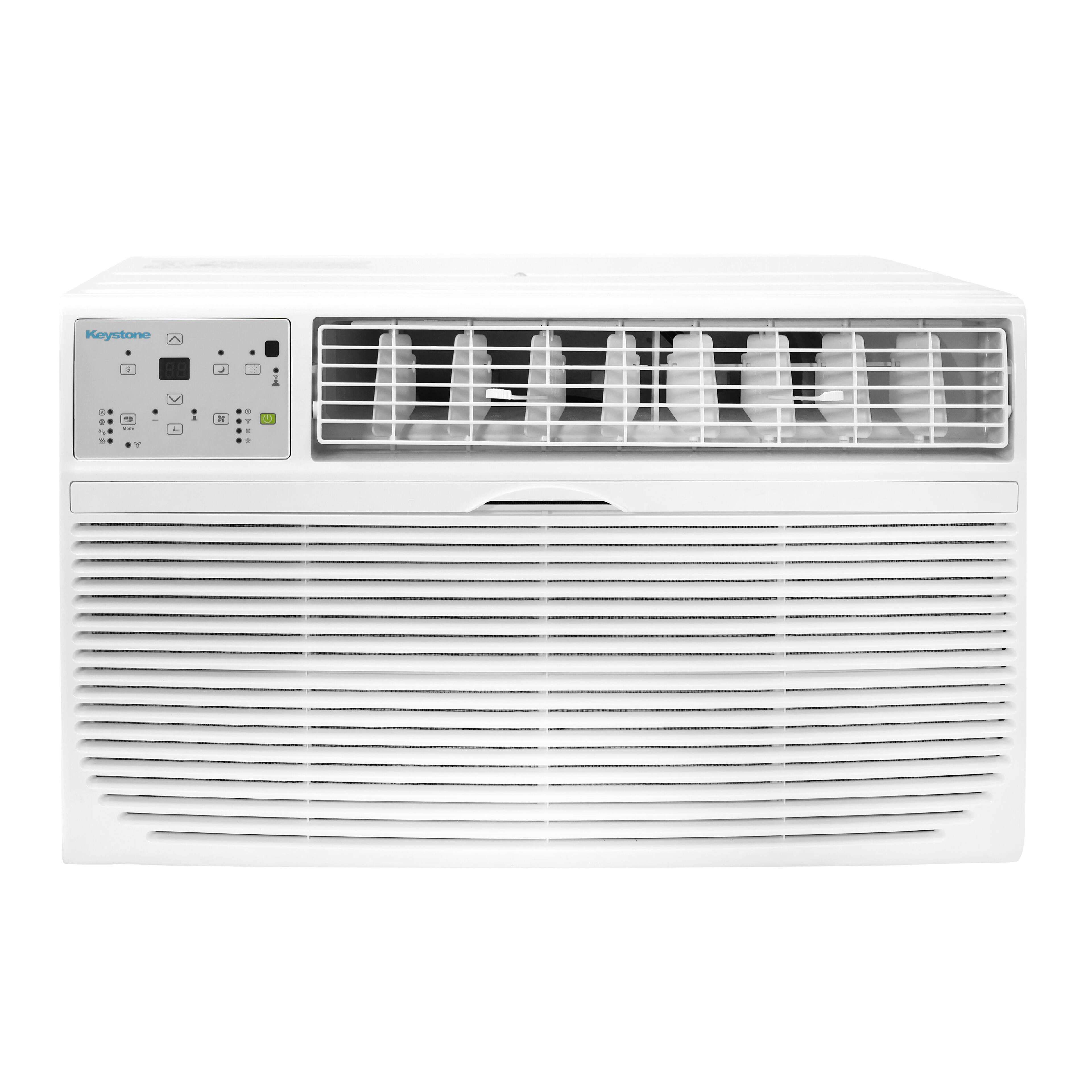 Alt View 6. Keystone - Keystone 14,000 BTU 230V Through-the-Wall Air Conditioner with 10,600 BTU Supplemental Heat Capability - White.