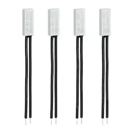 Unique Bargains - 4pcs KSD9700 Thermostat 40C Normally Close N.C Temperature Switch 250V 5A Thermal Protector Plastic - Black