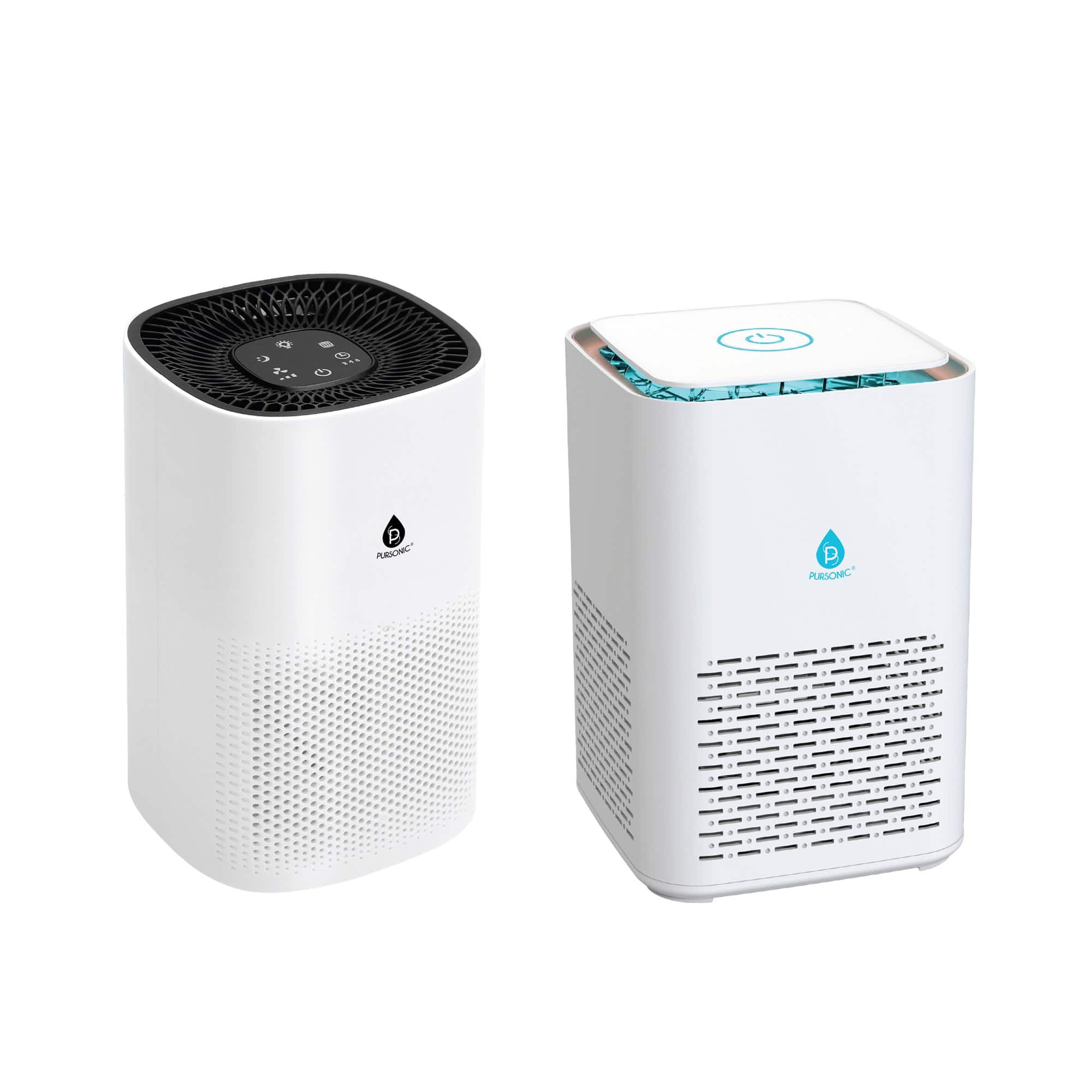 Pursonic - True HEPA Air Purifier Duo – 4-Stage Large Room Purifier + Compact 3-Stage Purifier Set