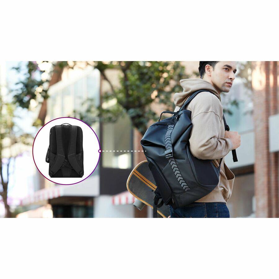 Alt View 1. Lenovo - Lenovo Legion Carrying Case (Backpack) for 16" Gaming Notebook - Black - Damage Resistant, Shock Resistant Corner, Weath - Black.