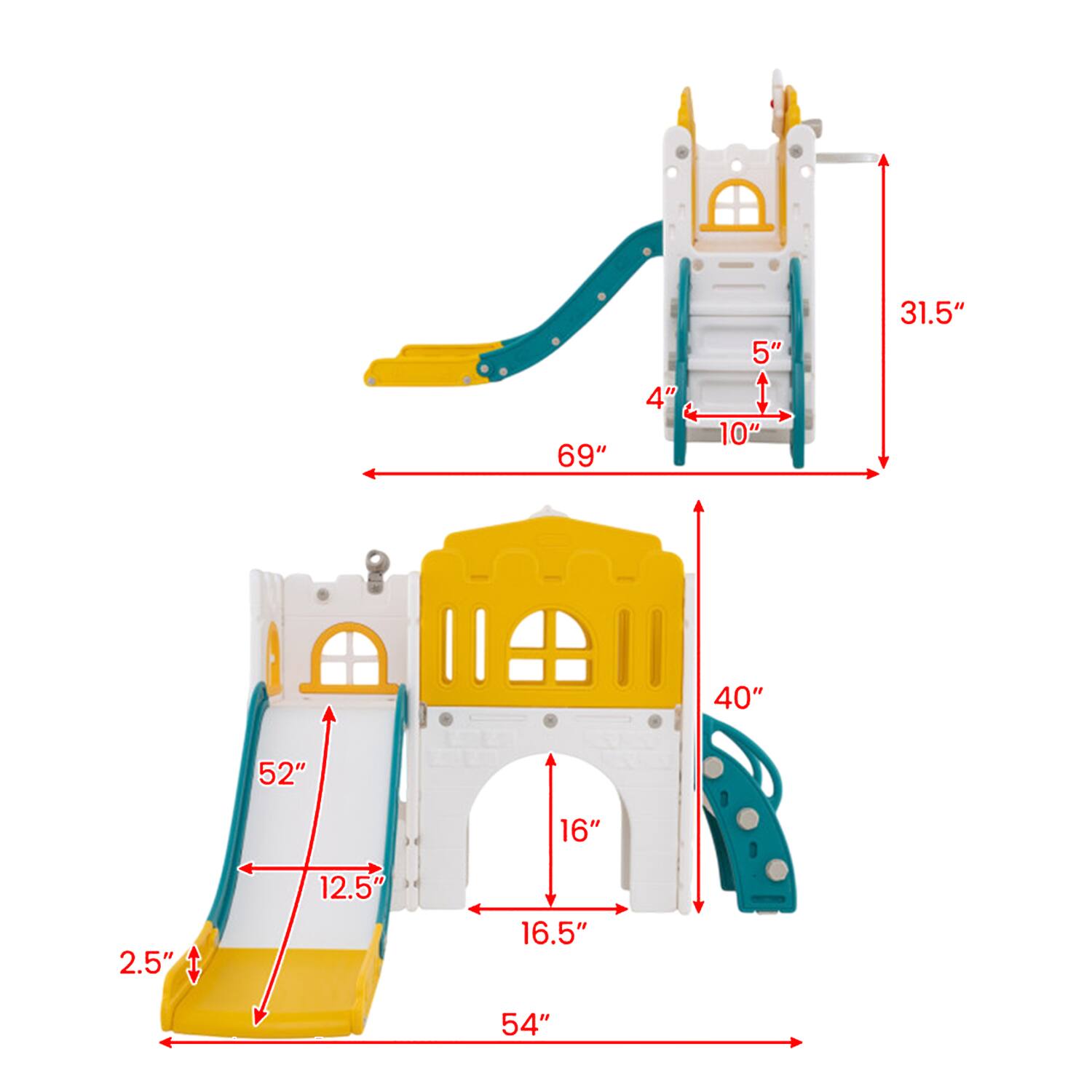 69" 4" 5" 10" 31.5" 40" 52" 16" 2.5" 12.5" 16.5" 54"