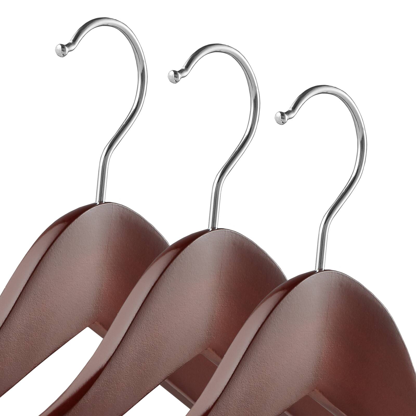 Alt View 1. Casafield - 6pk Wide Shoulder Wooden Suit Hangers - Cherry.