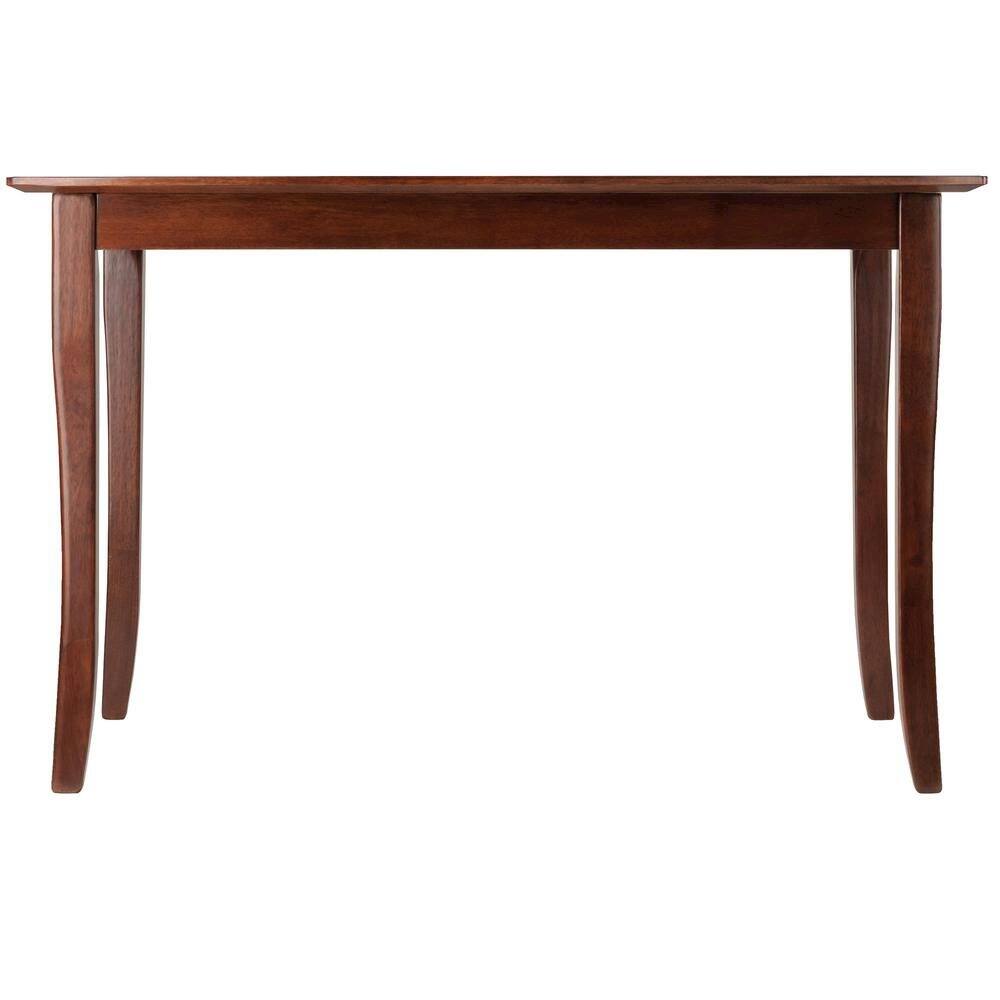 Left. FurniFact - Walnut Square Dining Table – Small Square Kitchen Table with Solid Wood - Walnut.