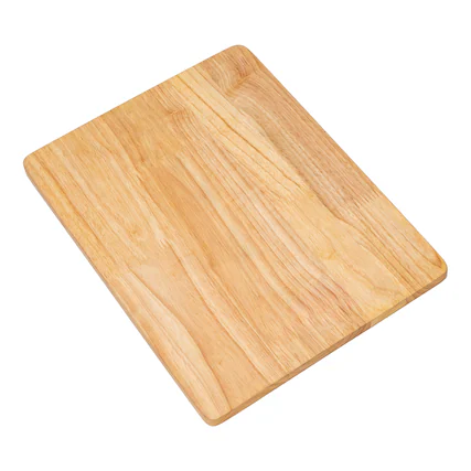 Front. PJ Wood - PJ Wood Rubberwood 11" x 14" Chopping Board for Cutting Fish and Vegetables - Natural.