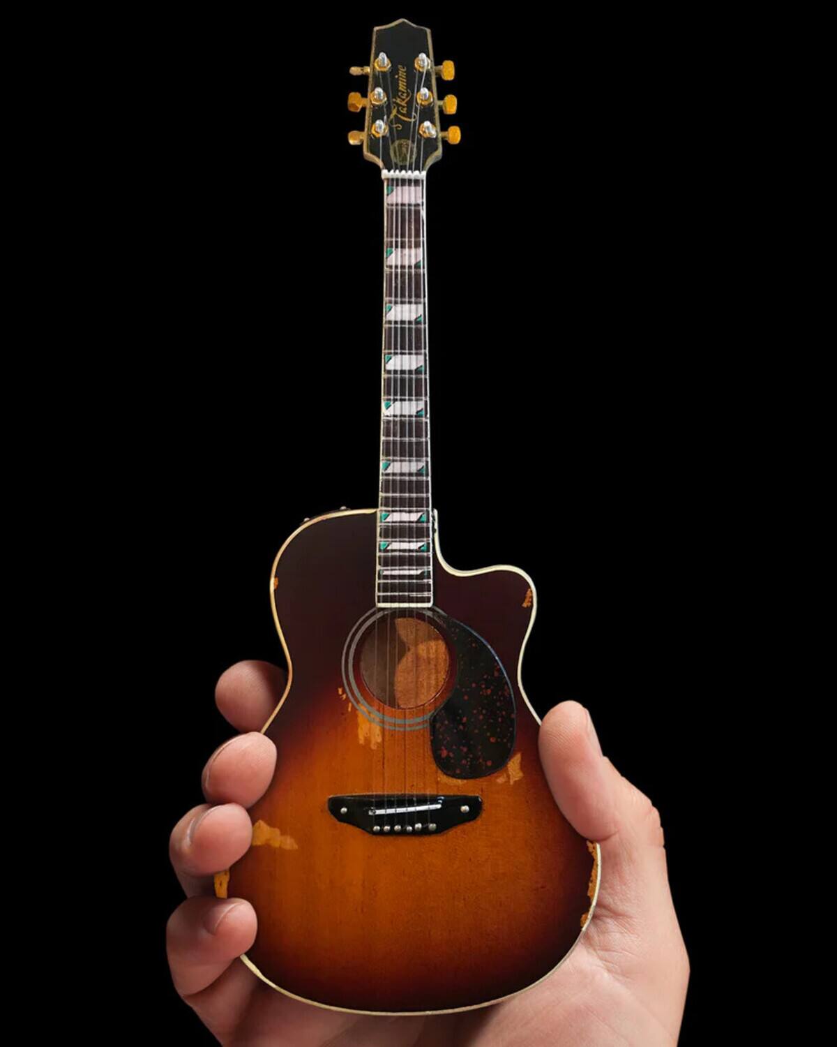 Alt View 3. Axe Heaven - Toby Keith - Axe Heaven Toby Keith Signature Sunburst Mini Acoustic Guitar TK-381   - Collectibles - Multicolor.