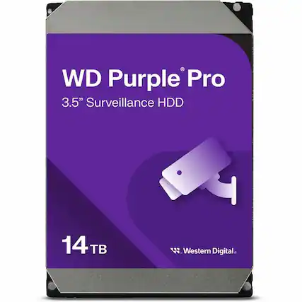 WD Purple Pro
3.5" Surveillance HDD
14TB
Western Digital