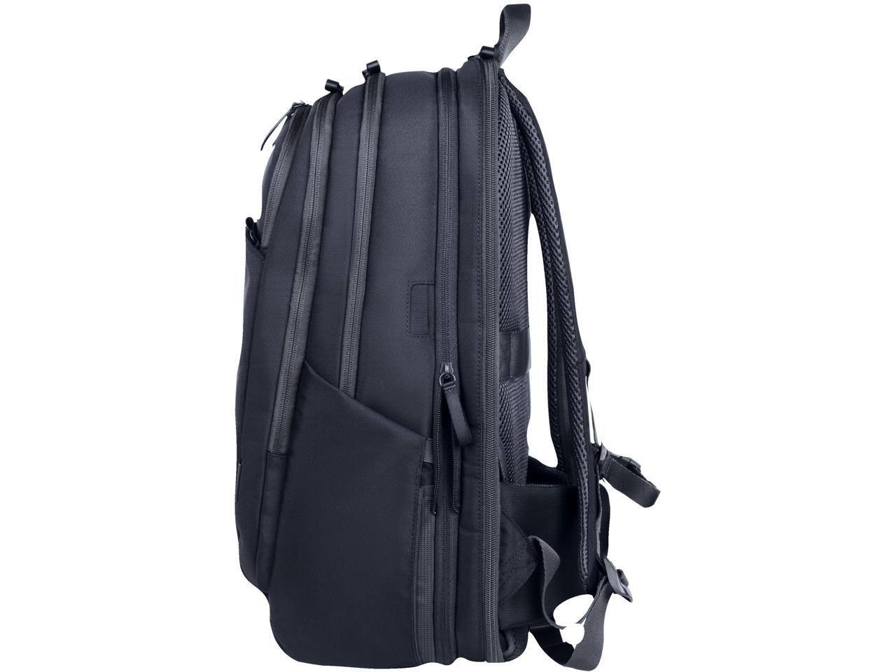 Alt View 9. HP - HP Travel Plus Backpack for 17" Notebook - Graphite Blue, Water & Bump Resistant, RFID Shield, Puncture Resistant Zipper - Graphite Blue.