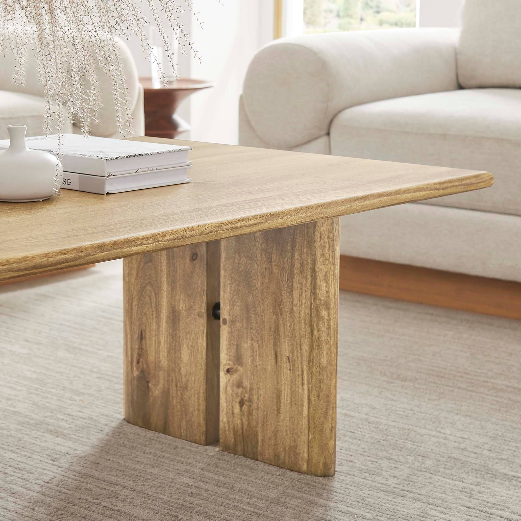 Alt View 1. Modway - Amistad Wood Coffee Table by Modway - Oak.