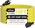 BN-LINK
15FT
12 AWG
ETD 125V 15AMP 1875W
Rated From: -40°F ~ 167°F
AWG 12 SJTW 3 Conductors