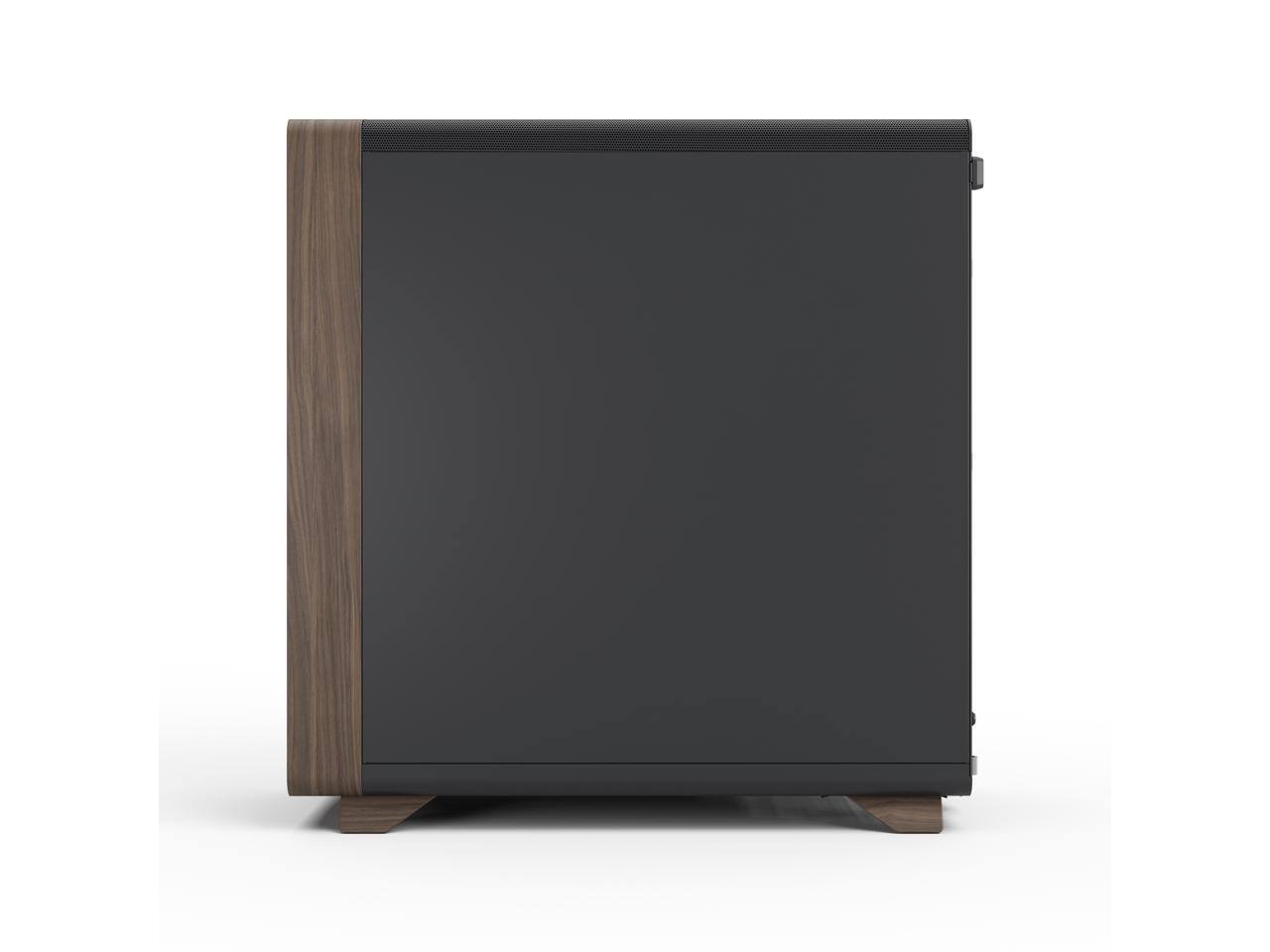 Alt View 7. Fractal Design - Fractal Design Summit Black Walnut PC Case w/ 3 Fans, ATX Reverse, E-ATX/ATX/mATX/ITX - Black.