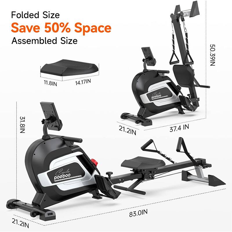 Folded Size  
Save 50% Space  
Assembled Size  

11.8IN 14.17IN 50.39IN  
31.8IN 21.2IN 37.4 IN  
83.0IN