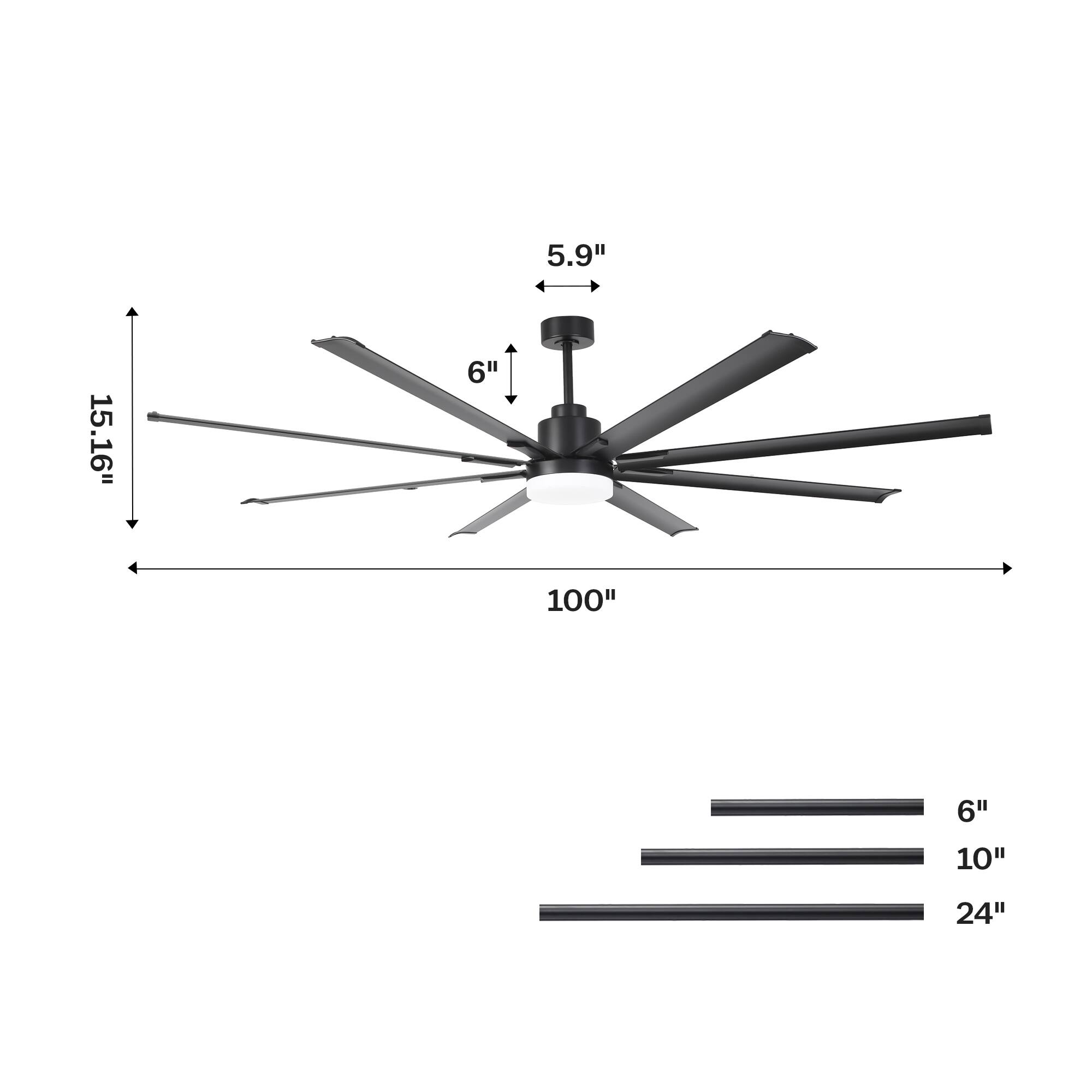 5.9" 15.16" 6" 100" 6" 10" 24"