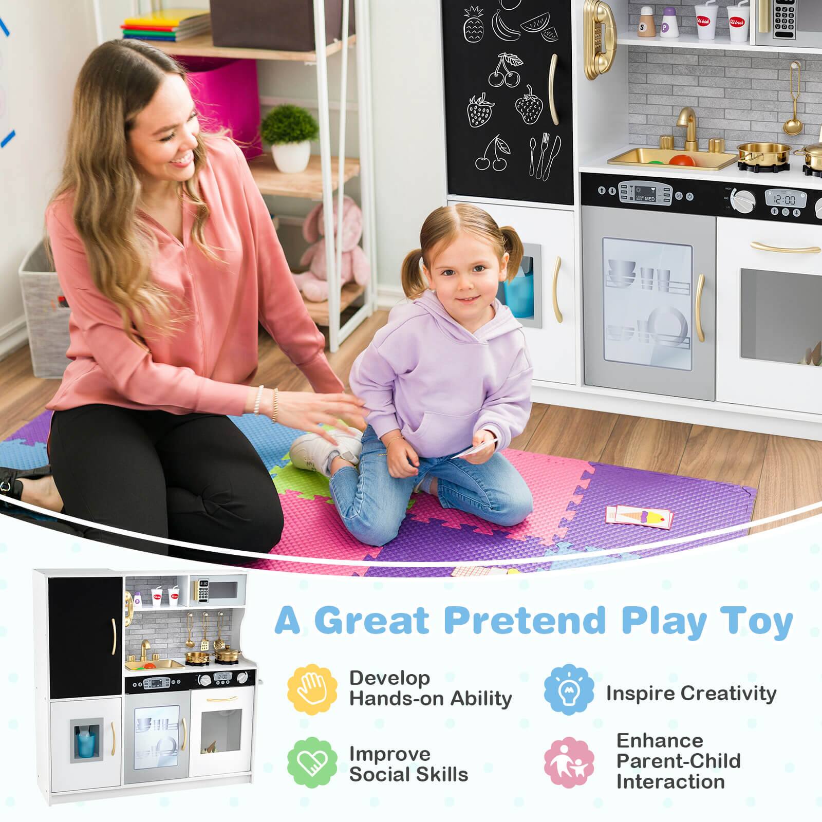 AUR 4 - 1.2:01 - A Great Pretend Play Toy

Develop Hands-on Ability  
Improve Social Skills  
Inspire Creativity  
Enhance Parent-Child Interaction  

A Great Pretend Play Toy

- Develop Hands-on Ability
- Improve Social Skills
- Inspire Creativity
- Enhance Parent-Child Interaction