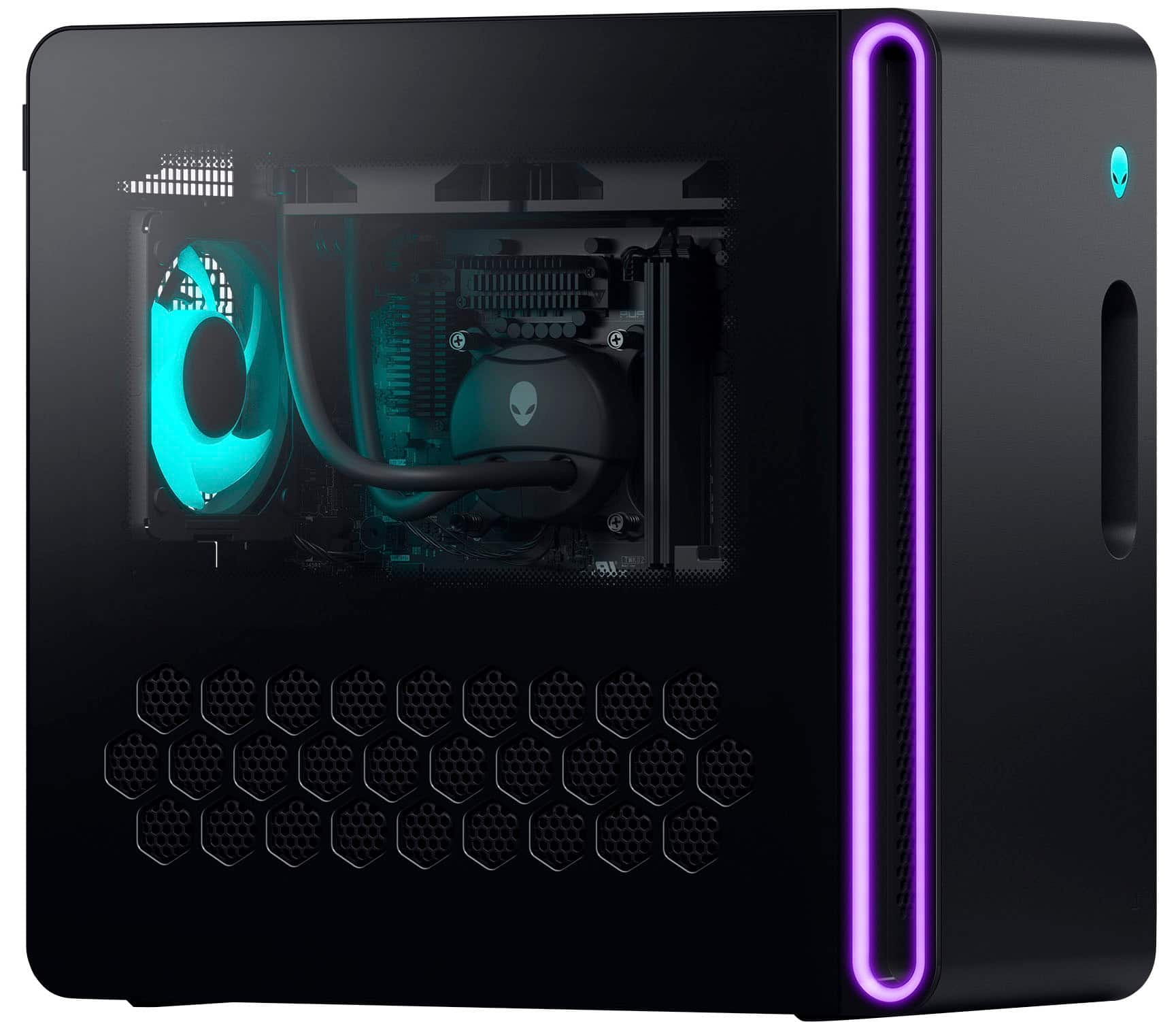 Alt View 12. Alienware - Aurora R16 Gaming Desktop - Intel Core i7-14700KF - 32GB Memory - NVIDIA GeForce RTX 4070 SUPER - 1TB SSD - Black.