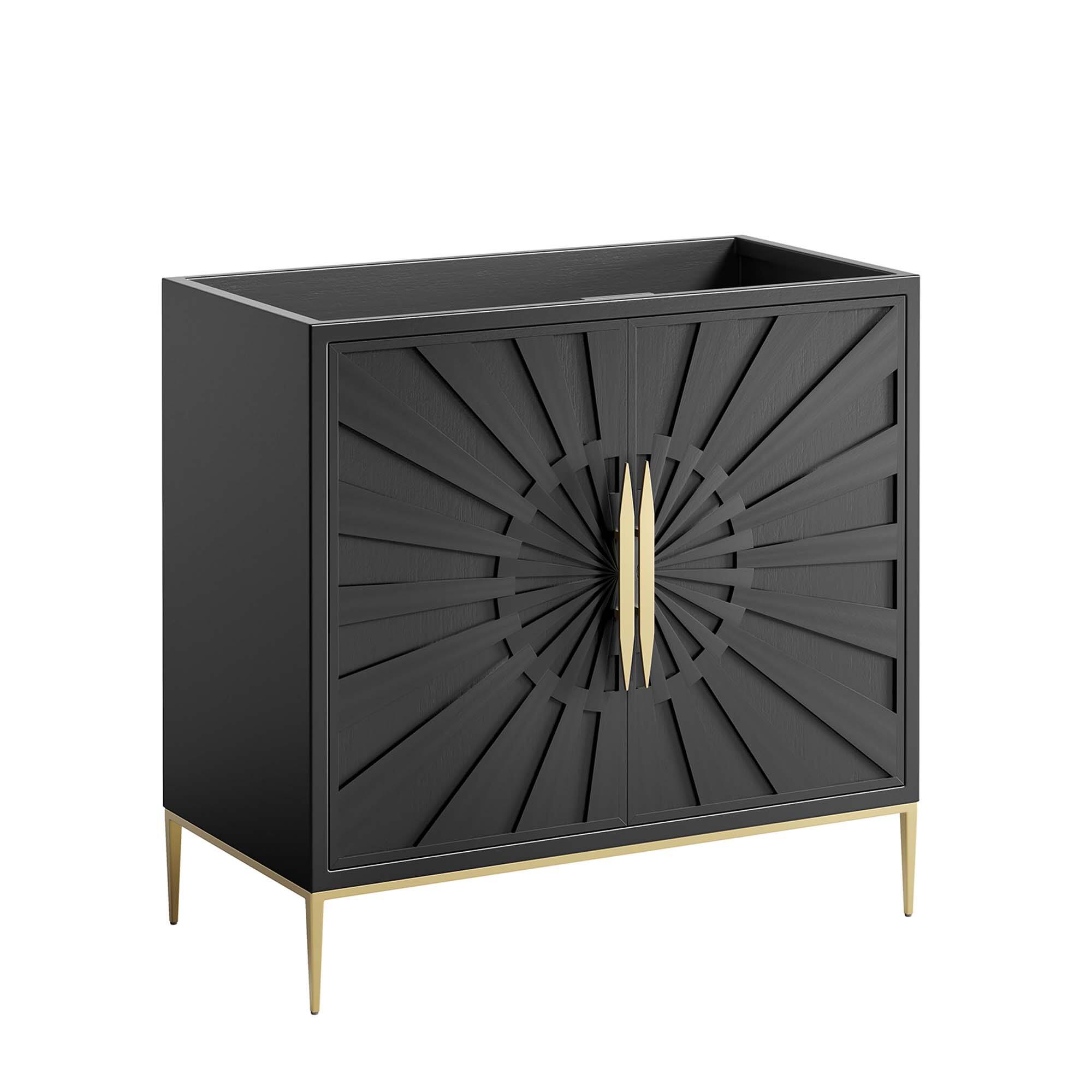 Angle. Modway - Awaken Bathroom Cabinet Basin Not Included by Modway - Black.