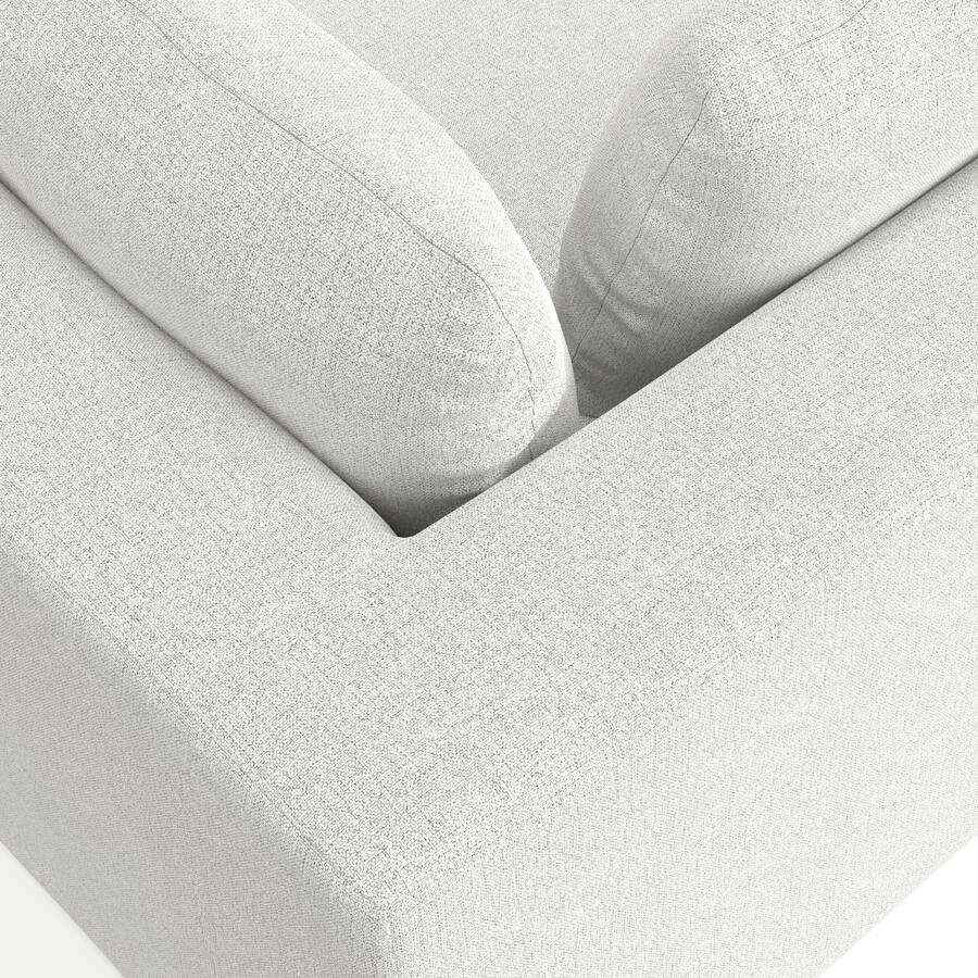 Simpli Simpli Home Jasmine 2 Seater Modular Sofa in Performance Fabric Cloud ...