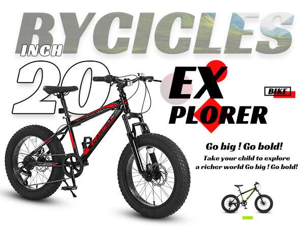 **BICYCLES**  
**INCH 20**  
**EXPLORER**  

Go big! Go bold!  
Take your child to explore a richer world  
Go big! Go bold!  

BIKE