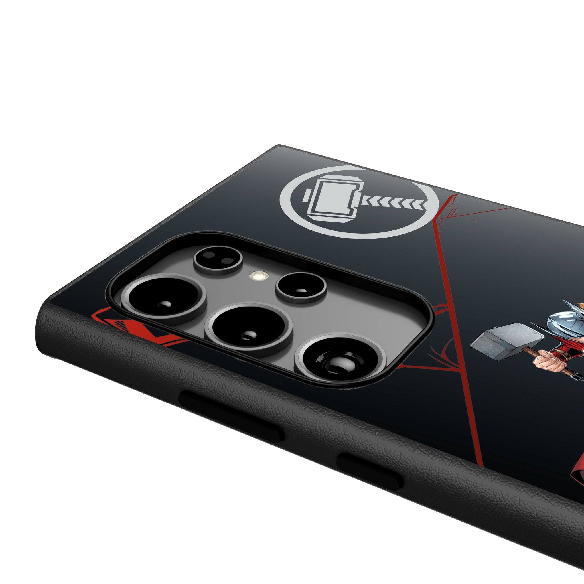 Back. Keyscaper - Marvel MechLine MagSafe Compatible Phone Case - Samsung Galaxy S24 - Thor.