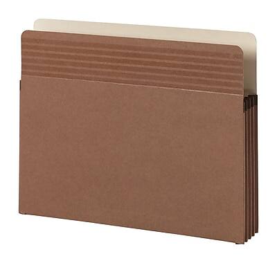 Alt View 3. Smead - Easy Grip Redrope File Pockets, 3-1/2" Expansion, Letter Size, Brown, 25/Box - Redrope.