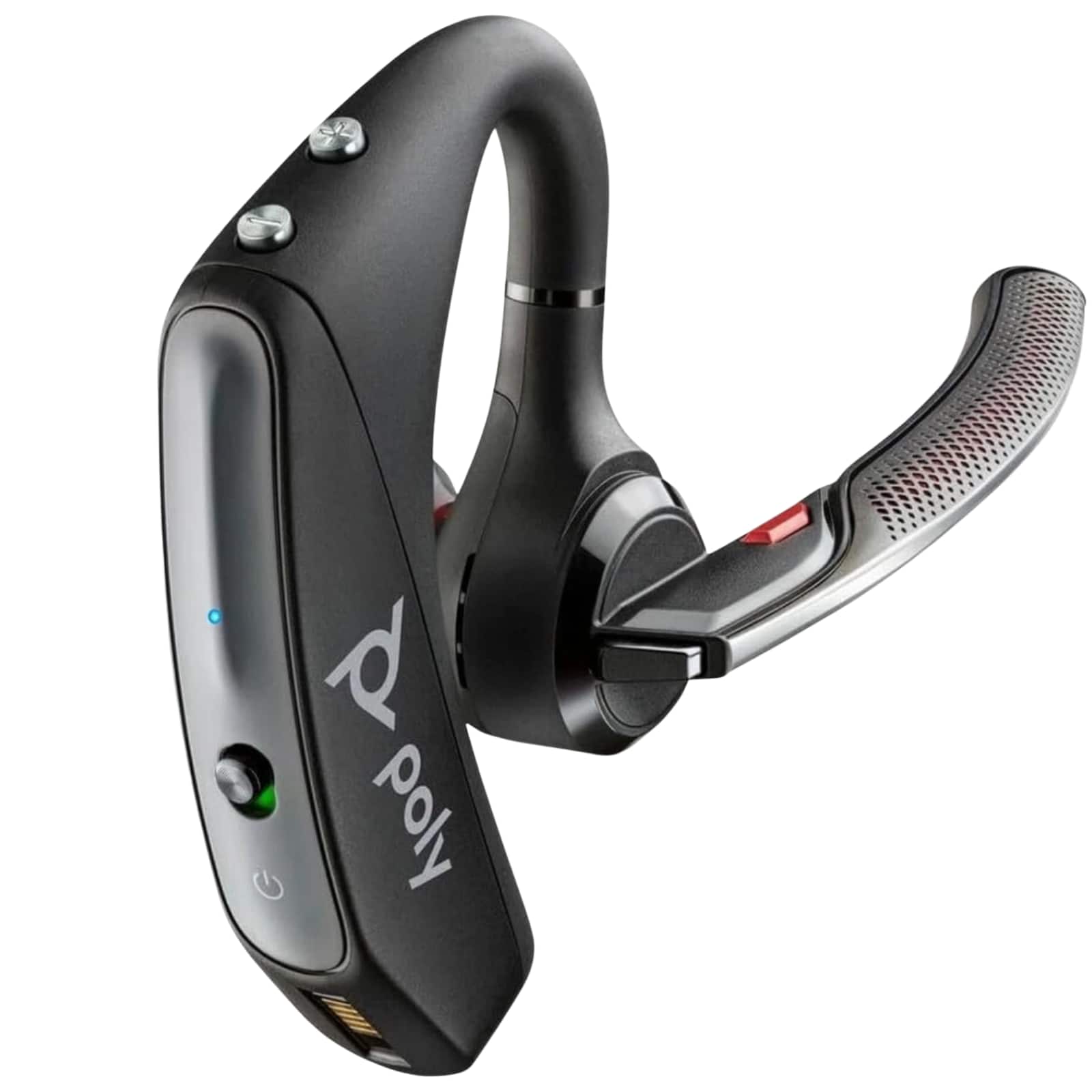 Poly - Voyager 5200 UC Bluetooth Wireless Noise-Canceling Headset with BT700 USB Adapter - Black
