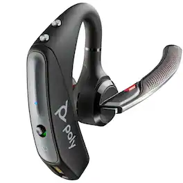 Poly - Voyager 5200 UC Bluetooth Wireless Noise-Canceling Headset with BT700 USB Adapter - Black