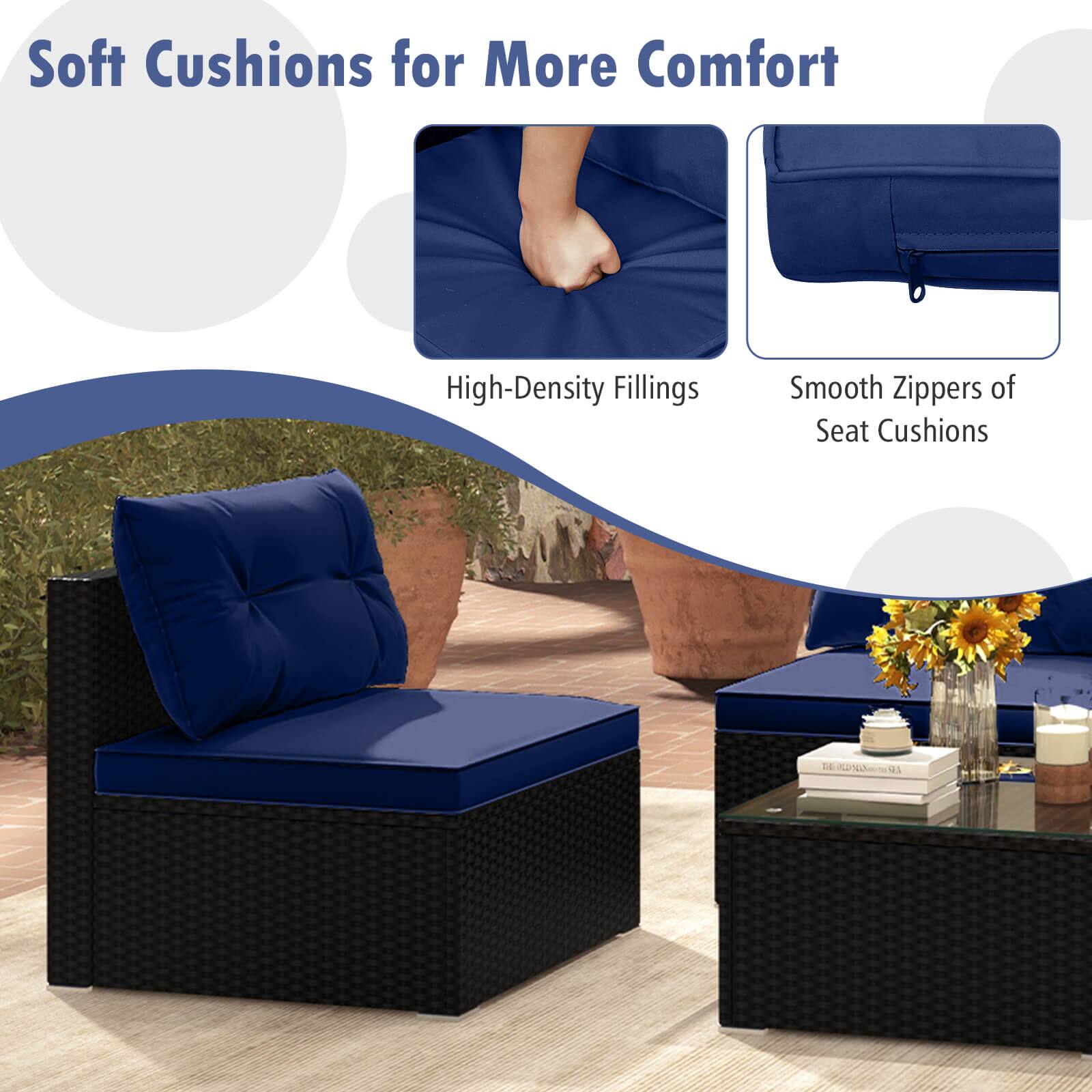 Soft Cushions for More Comfort, High-Density Fillings, Smooth Zippers of Seat Cushions, 1422/1 DL M1