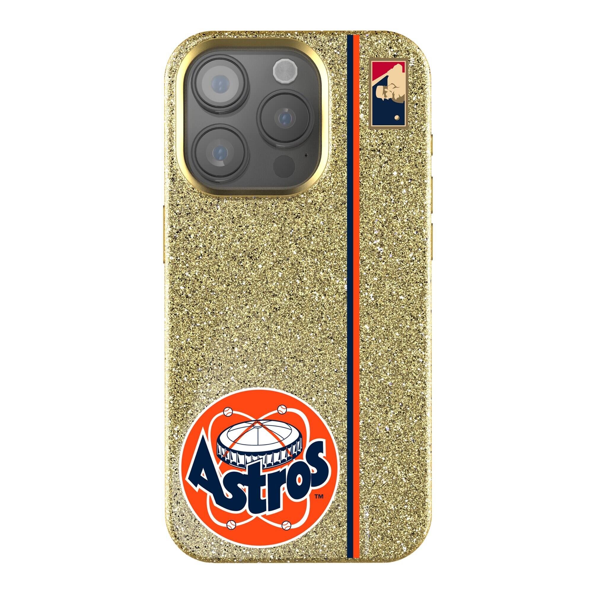 Keyscaper - MLB - Houston Astros iPhone Bling Case - 15 - Gold