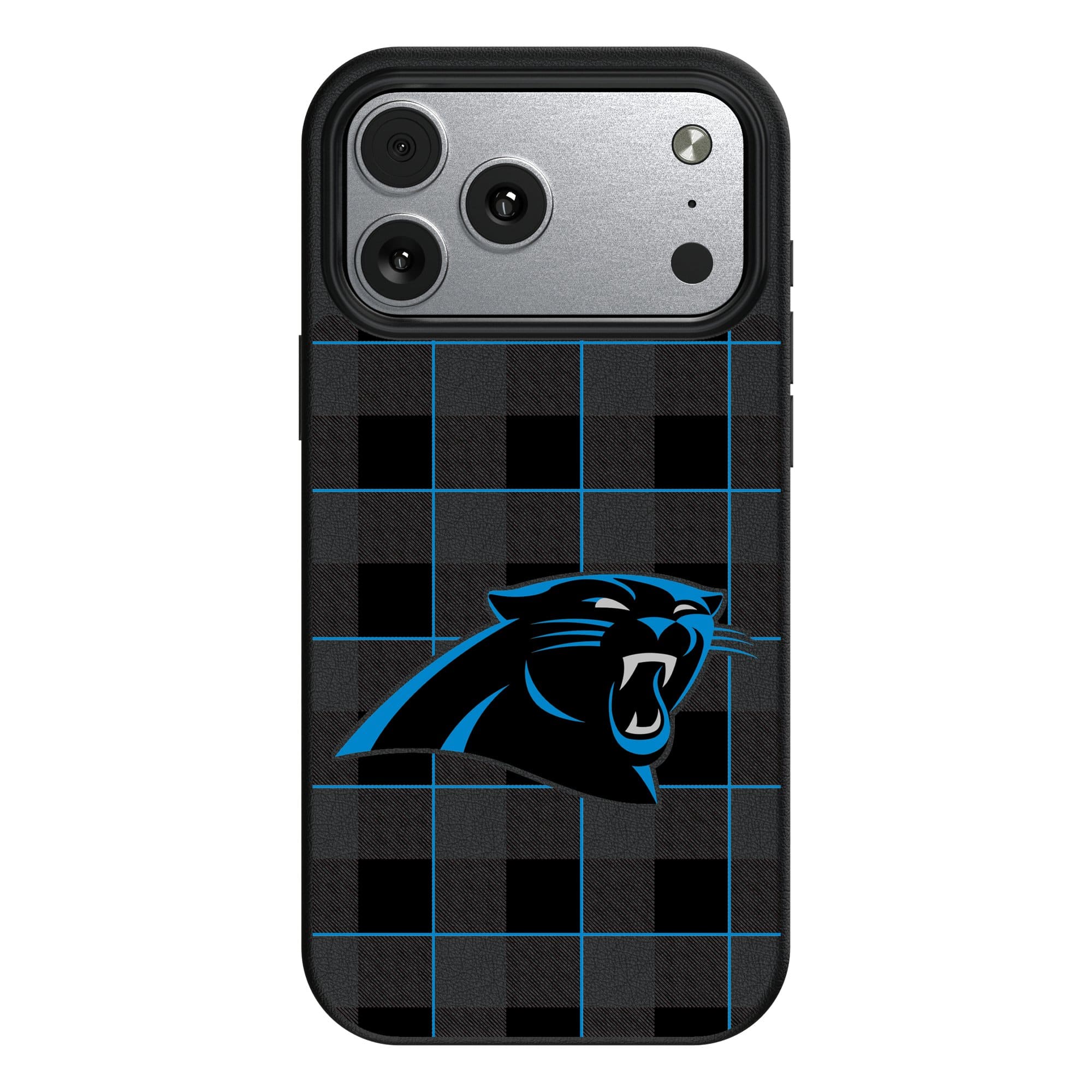 Keyscaper - NFL - Carolina Panthers Plaid Magnetic Bump iPhone Case - 17 - Black price history on PriceWatchPro