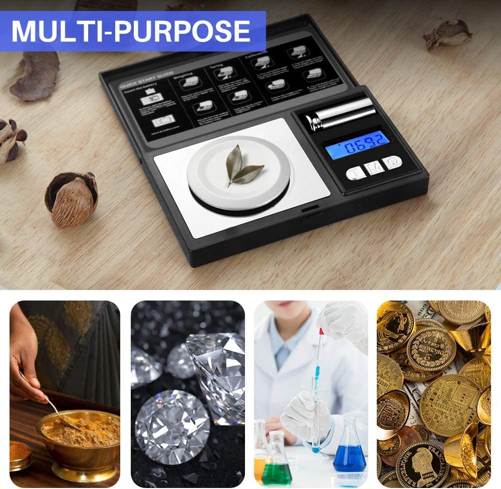 ACJPR - THINKSCALE Milligram Scale – 50g x 0.001g High-Precision Digital Jewelry Scale, Micro Gram Scale for Powder, Medicine, G