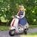 Angle. Qaba - Vespa Licensed Electric Motorcycle for Kids, 6V Toddler Motorcycle, Battery Motorbike with Music, FM, 1-Button Start.