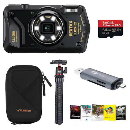 9m
WATERPROOF
5X ZOOM 20MP 4K
PENTAX LENS 13.5-15.5
20m/65ft 28-140mm
PENTAX
8-9M
ADVENTURE PROOF CRUSHPROOF SHOCKPROOF
SanDisk Extreme PRO 64 GB V30 XCI U A2
ulanzi KT-19
- EXTIE-
Rocan
SLINGER
PHOTO proMirage VideoStudio
Painter essentials
PaintShop Pro 2022
AfterShot Pro