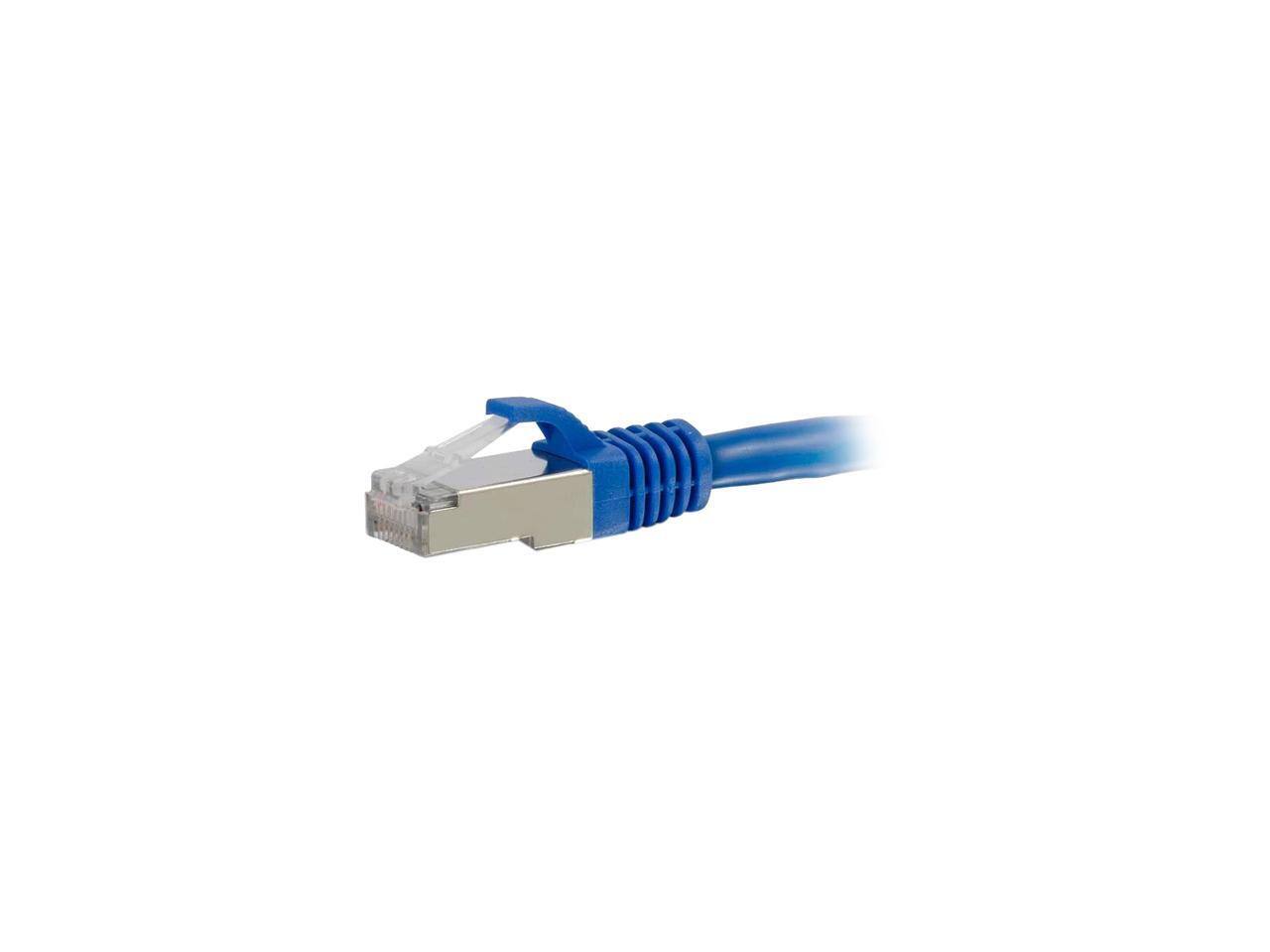 Alt View 1. Cables to Go - C2G 00679 Cat6a Cable - Snagless Shielded Ethernet Network Patch Cable, Blue (8 Feet, 2.43 Meters).