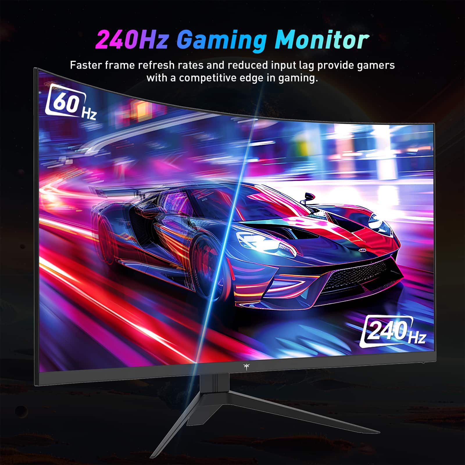 240Hz Gaming Monitor: Faster frame refresh rates and reduced input lag provide gamers with a competitive edge in gaming.