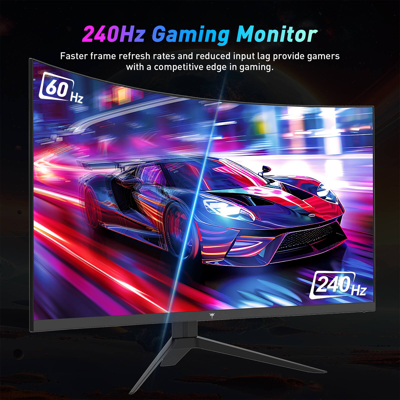 240Hz Gaming Monitor: Faster frame refresh rates and reduced input lag provide gamers with a competitive edge in gaming.