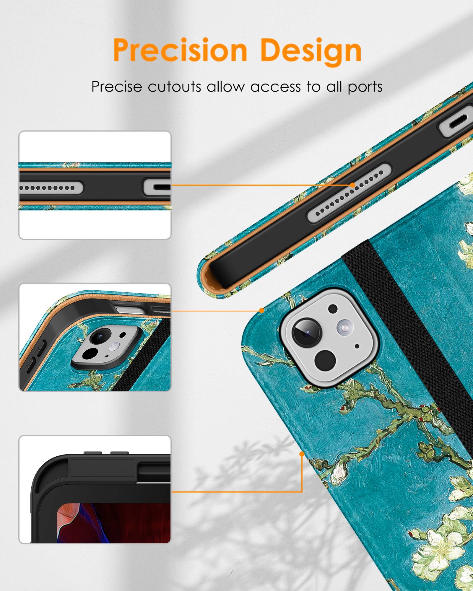 Precision Design  
Precise cutouts allow access to all ports