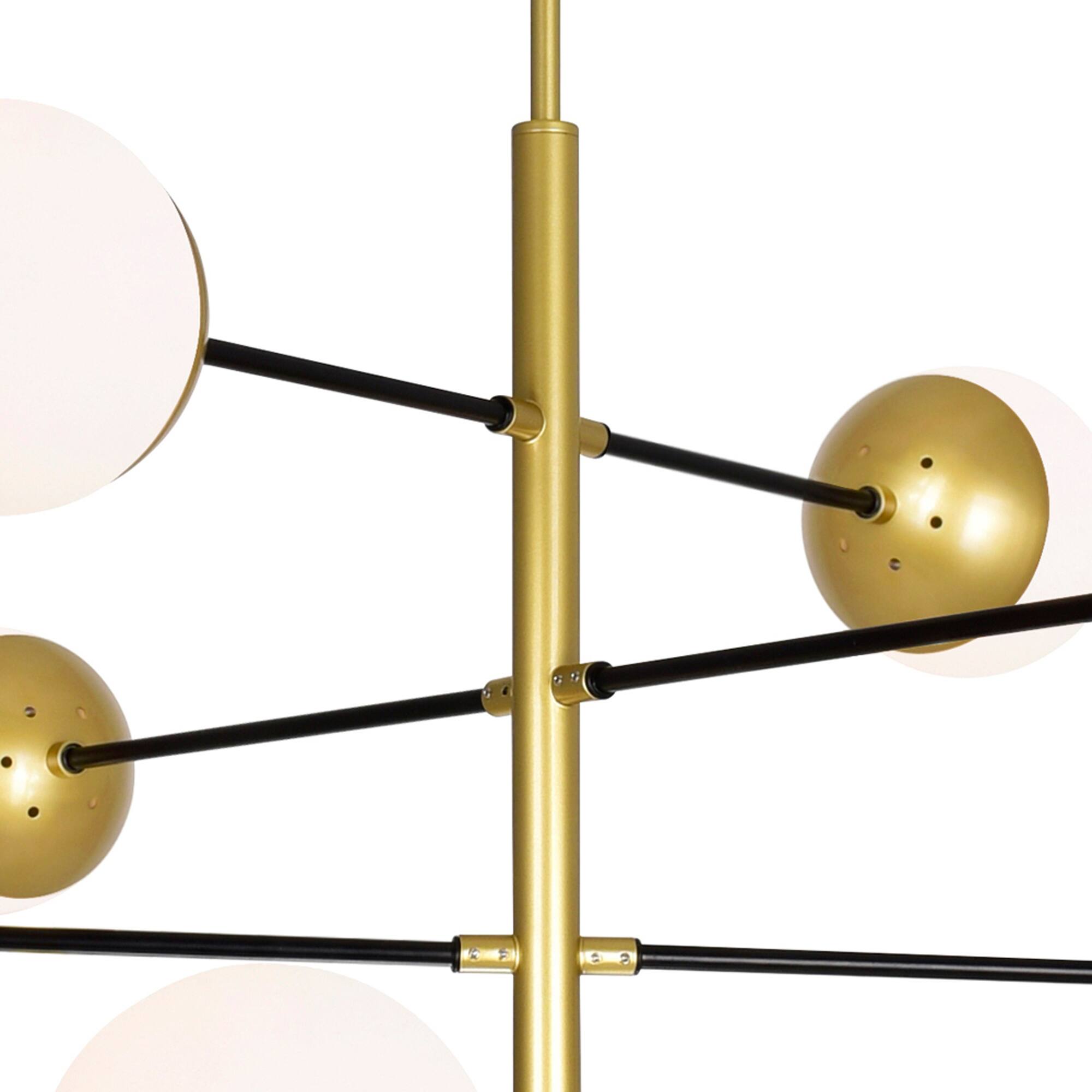 Alt View 2. CWI Lighting - Compass 10 Light Chandelier With Medallion Gold Finish - Medallion Gold.