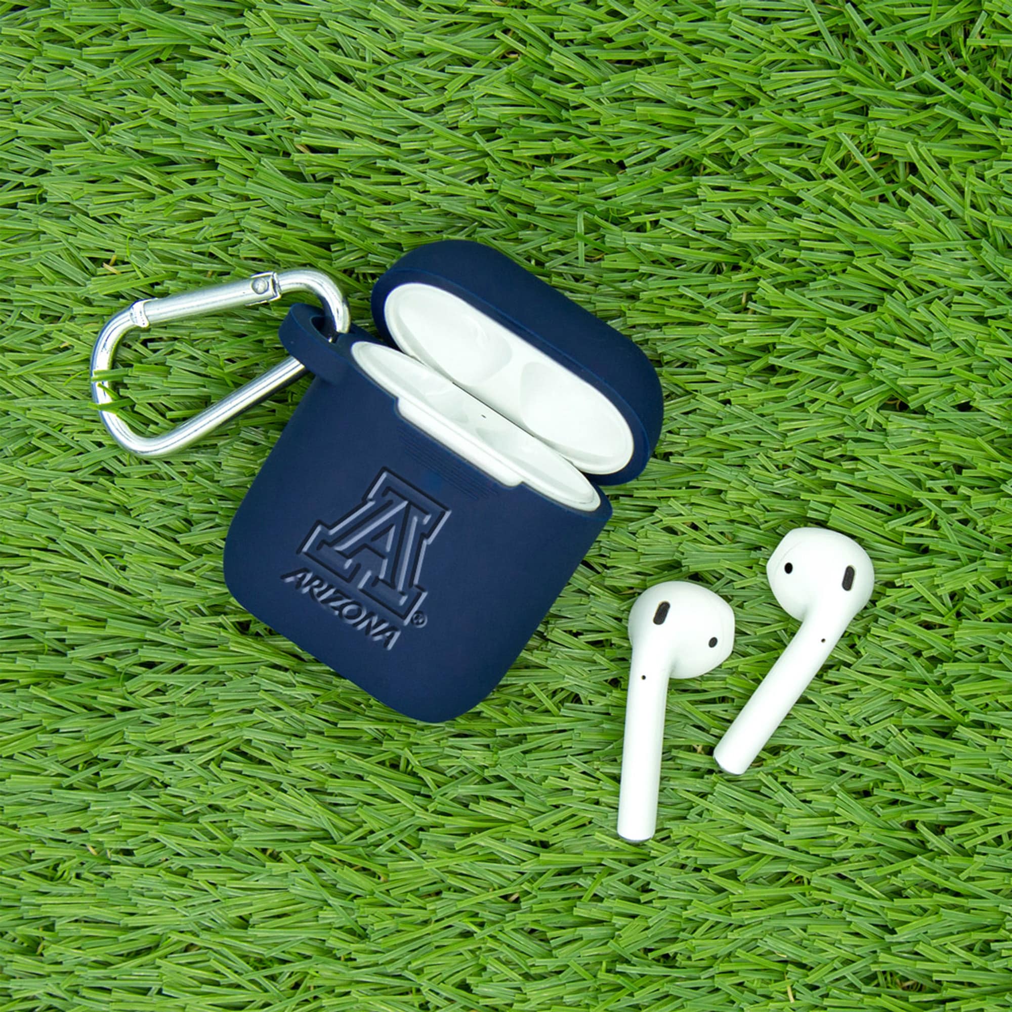 Alt View 1. Affinity Bands - Arizona Wildcats Debossed Silicone AirPods Case Cover - No Size - Multicolor.