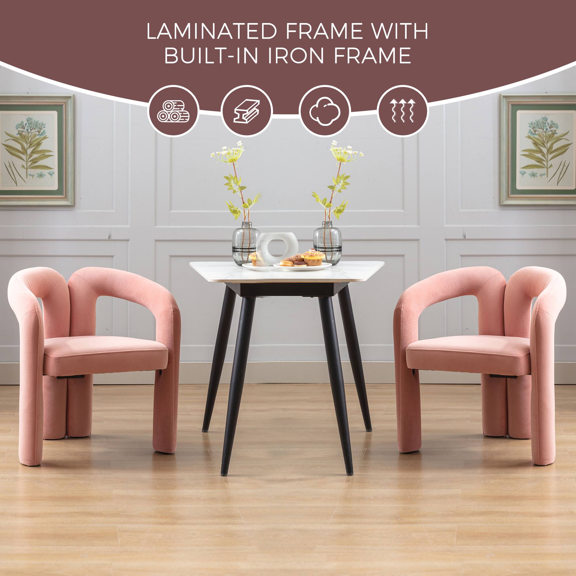 LAMINATED FRAME WITH BUILT-IN IRON FRAME