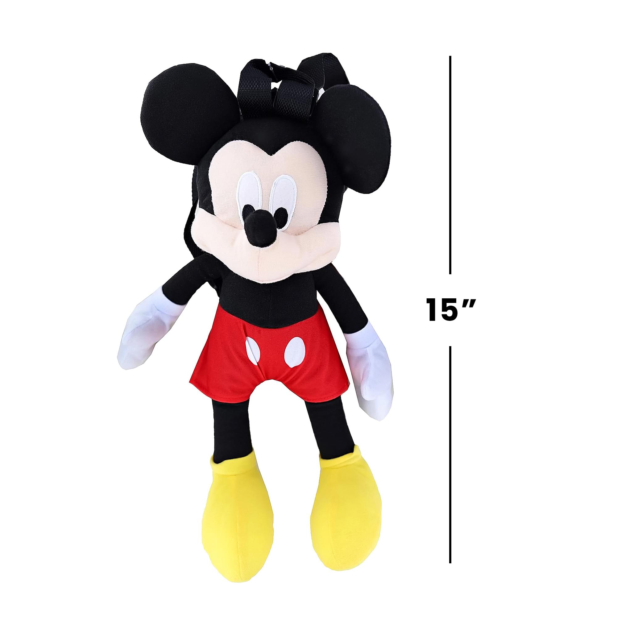 Alt View 3. Disney - Disney Mickey Mouse 15 Inch Plush Backpack - Black.