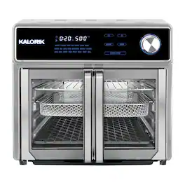 Kalorik - MAXX 26 qt Digital Air Fryer Oven and Grill - Stainless Steel