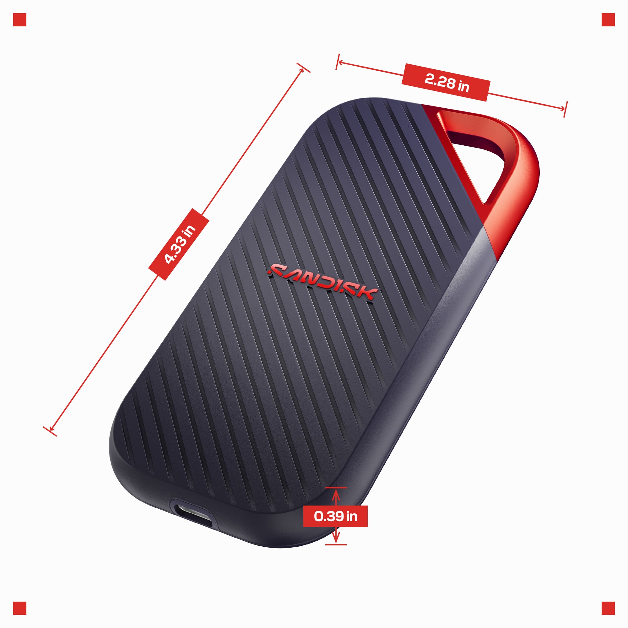 SANDISK 4TB Extreme PRO Portable SSD USB Type C, USB4, up to 4000