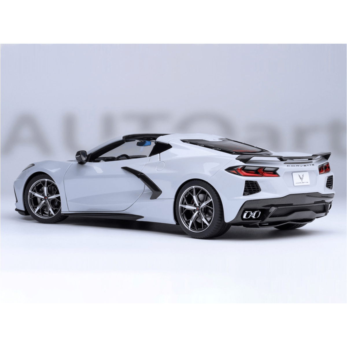 Alt View 9. Autoart - 2020 Chevrolet Corvette C8 Stingray Ceramic Matrix Gray Metallic 1/18 Model Car by Autoart.