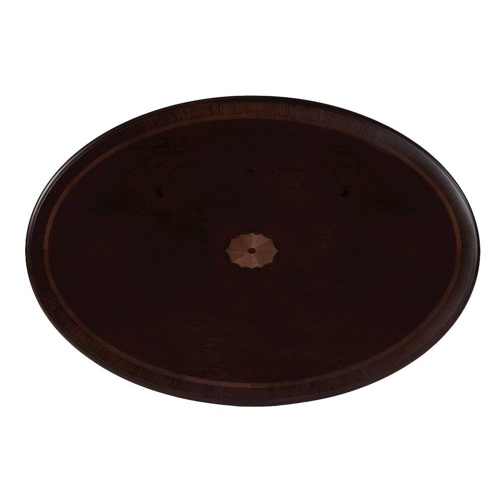 Front. Butler Specialty - Mareo 38 in. W Oval Wood Traditional Queen Anne Coffee Table - Cherry.
