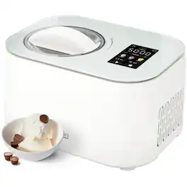 Chefman - Iceman Trio Ice Cream, Frozen Yogurt, and Italian Ice Maker, No Pre-Freezing, Two Inserts Included - White
