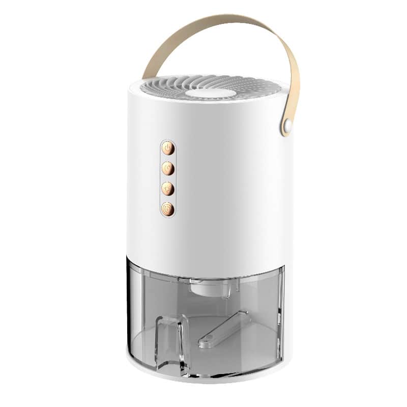 Cluzine - Portable Small Dehumidifier, 1.3L, with Timer & Negative Ion for Home & Office