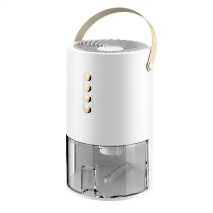 Front. Cluzine - Portable Small Dehumidifier, 1.3L, with Timer & Negative Ion for Home & Office.