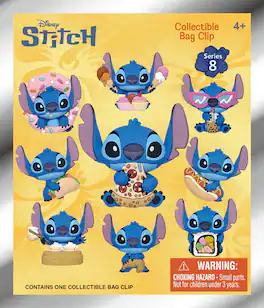 Monogram - Stitch - 3D Foam Bag Clip Series 8 - 24pc Blind Bag PDQ - COLLECTIBLES - Multicolor