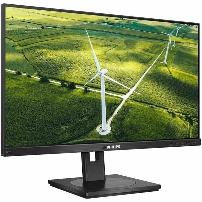 Philips - 272B1G - 24 inch Monitor, LED, FHD, VGA, DVI, HDMI, DP, USB-Hub, EPEAT, 4 Year Manufacturer Warranty - 24" - Black